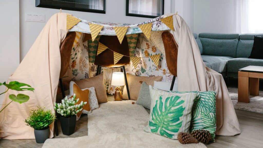 Acampamento de Férias dentro de Casa, Barraca